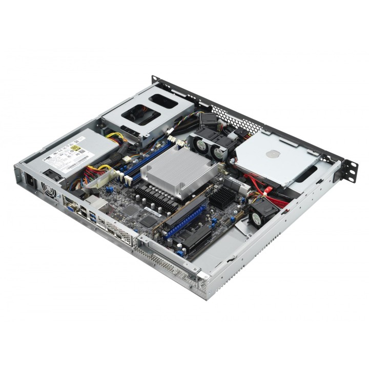 ASUS Rack 1U RS100-E11-PI2/350W Intel C2521x LGA1200 95W 4xDDR4 3200/2933/2666 2x3.5" SATA Intel® I210AT x2 PSUx1 350W 80 PLUS
