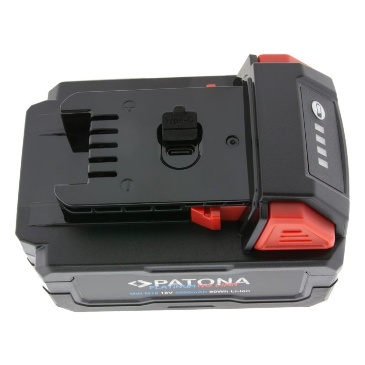 PATONA Platinum 18V Akumulator do Milwaukee M18 z portem USB-C PD45W