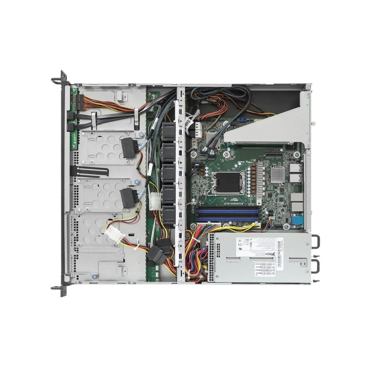 Platforma ASRock Rack (1U) Intel E-24XX/6300 (4xLFF, 2x1GbE, 2x10Gbe, IPMI, 1+1 450W)