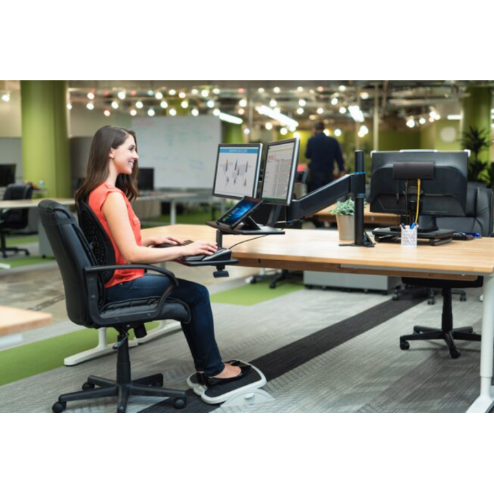 Kensington SoleMate Plus Podnóżek szaro-czarny