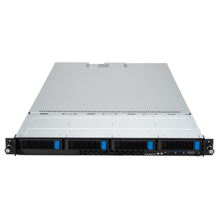 Platforma Asus Rack (1U) RS501A-E12-RS4 AMD Epyc 9005/9004 (4x NVMe/SATA HS, 2xM.2, 2x1Gbe, IPMI, 1+1 1600W )