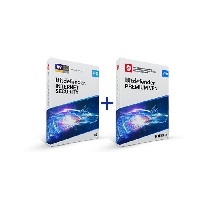 Bitdefender Internet Security + VPN 10U/1Y