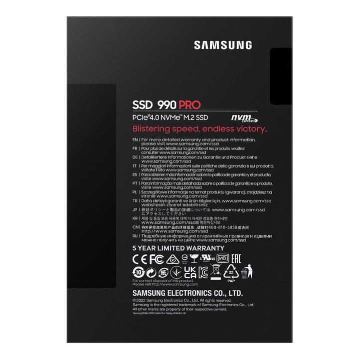 Dysk SSD Samsung 990 PRO PCle 4.0 NVMe M.2 1TB