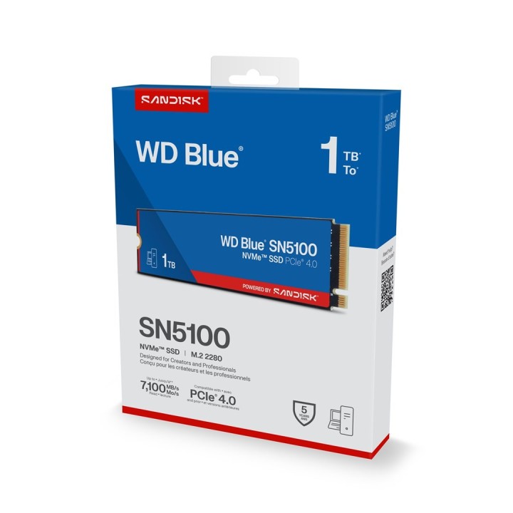 WD Blue SN5100 1TB PCIe M2 WDS100T5B0E