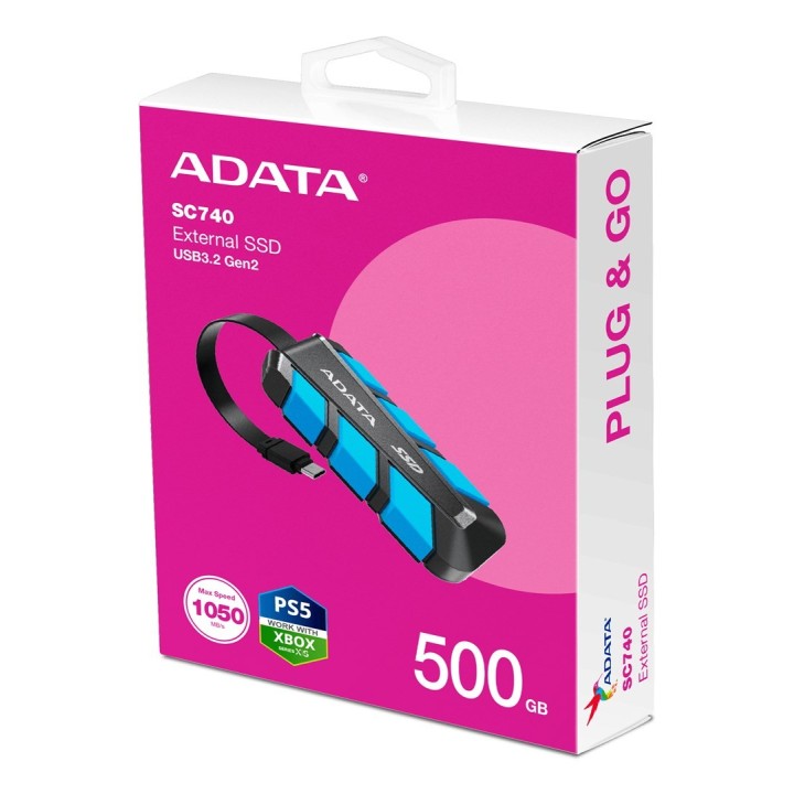 Adata Dysk SSD SC740 500G U3.2C 1050/1000 MB/s