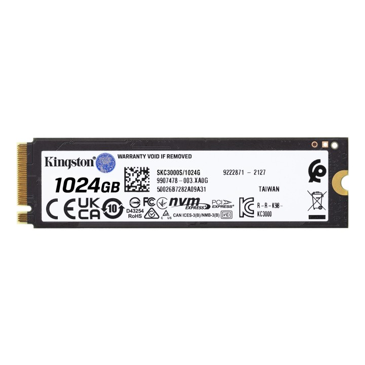 Dysk SSD Kingston KC3000 (1TB M.2 2280 PCIe 4.0 x4 NVMe SKC3000S/1024G)