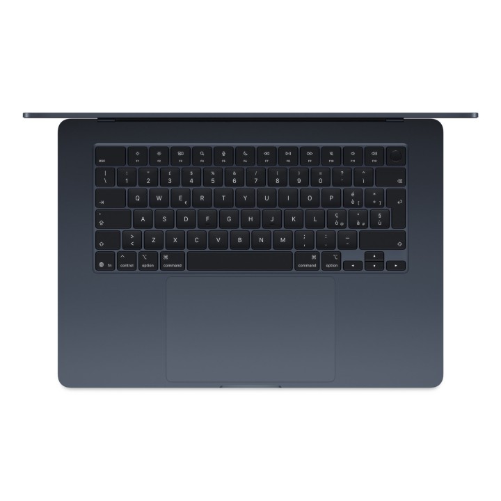 Apple MacBook Air 15,3"Retina 500nit M4 chip with 10-core CPU + 10-core GPU 16GB SSD256 2xTB4 BLKB 1Y Midnight (WYPRZEDAŻ)