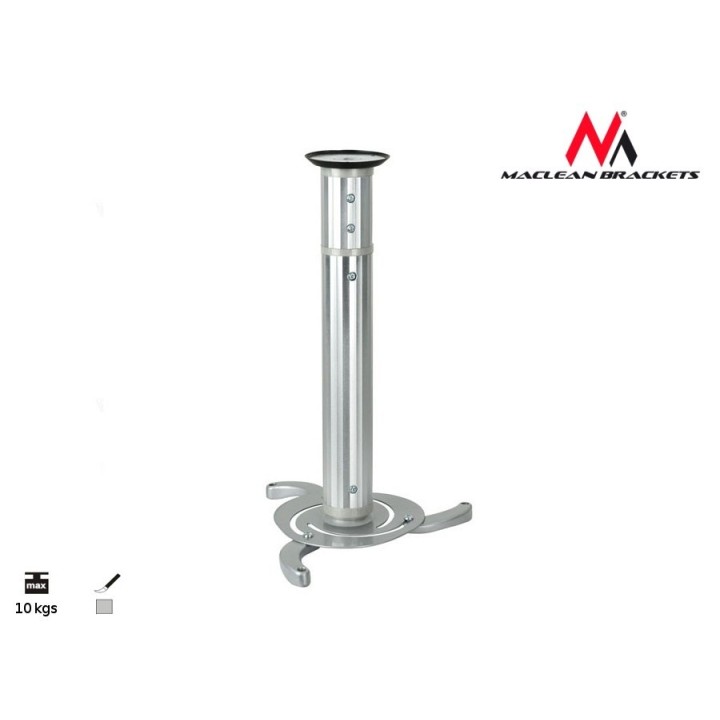 Uchwyt sufitowy do projektora Maclean MC-517 (80 mm - 980 mm 10 kg kolor srebrny)